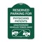 Signmission Reserved Parking for Physicians Patients Unauthorized Vehicles Towed Away, A-DES-GW-1824-23080 A-DES-GW-1824-23080 - alternate 1